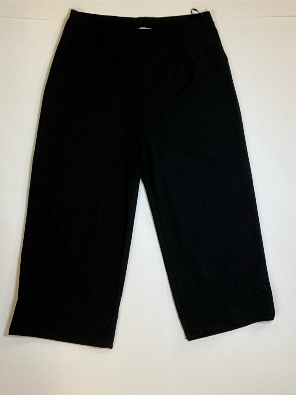 ASOS DESIGN Black High Waist Wide Leg Trousers Size 14 - Picture 4 of 6